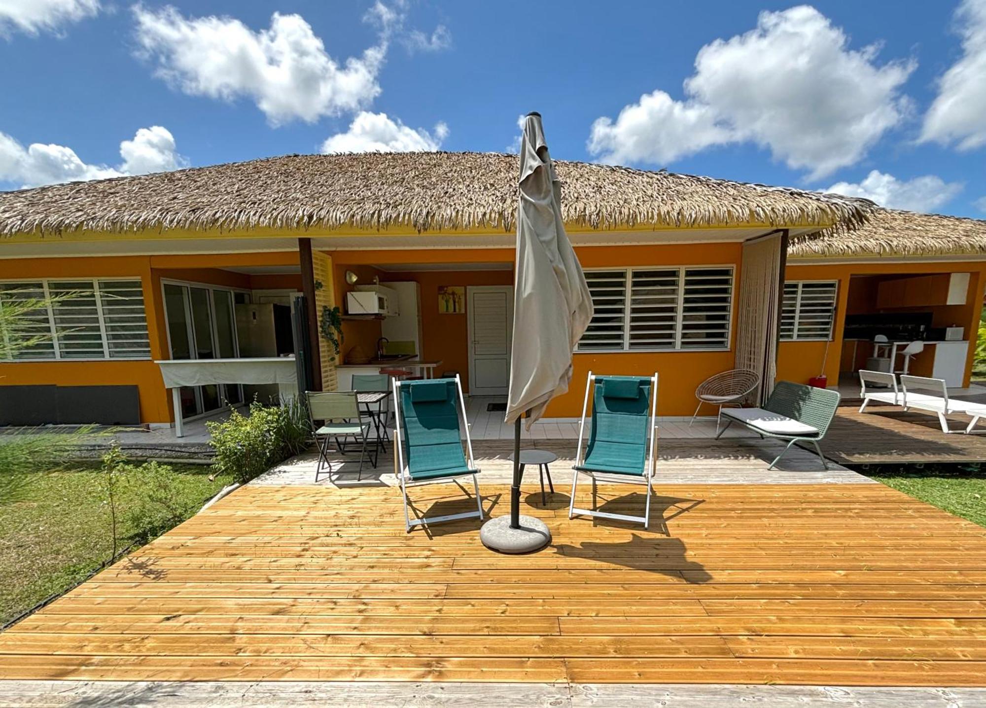 Bungalow La Kawannaise - Piscine, Terrasse, Plage Grand-Bourg  Εξωτερικό φωτογραφία
